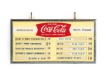 Drink Coca-Cola Glass Menu Board