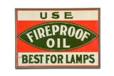 Use Fireproof Lamp Oil Tin Sign