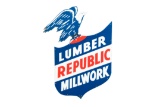 Lumber Republic Millwork Diecut Porcelain Sign