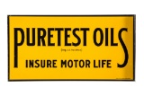 Puretest Oils Tin Flange Sign