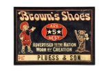 Brown's Shoes Are Best Tin Sign