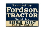 Farmed By Fordson Tractor Tin Sign