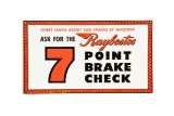 Raybestos 7 Point Brake Check Tin Sign