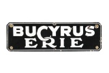 Bucyrus Erie Porcelain Sign