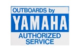 Yamaha Outboards Authorized Service Tin Sign