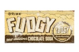 Fudgy Chocolate Soda Tin Sign