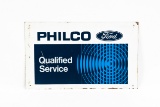 Philco Ford Qualified Service Tin Sign