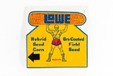 Lowe Hybrid Seed Corn Tin Sign