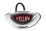 Yellow Cab Taxi License Plate Light