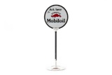 Mobiloil Gargoyle Porcelain Curb Sign