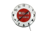 Willard Batteries Telechron Lighted Bubble Clock