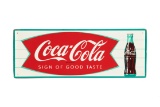Coca-Cola Sign Of Good Taste Horizontal Tin Sign