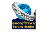 Good Year Service Station Porcelain Flange Sign