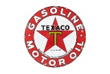 Texaco Gasoline Motor Oil Porcelain Sign