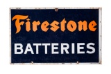 Firestone Batteries Porcelain Flange Sign