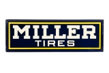 Miller Tires Horizontal Tin Sign
