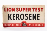 Lion Super Test Kerosene Tin Flange Sign