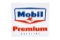 Mobil Premium Gasoline Porcelain Gas Pump Plate