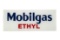 Mobil Mobilgas Ethyl Tokheim Gas Pump Ad Glass