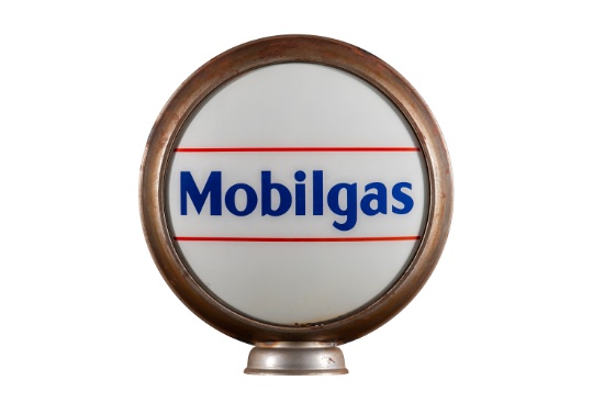 Mobilgas Gasoline 15'' Gas Pump Globe