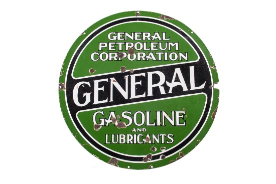 General Gasoline & Lubricants Porcelain Sign