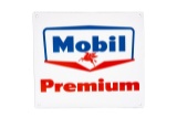 Mobil Premium Gasoline Porcelain Gas Pump Sign