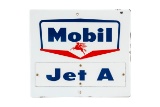 Mobil Jet A Gasoline Porcelain Gas Pump Sign