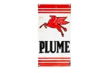 Mobil Gasoline Plume Porcelain Sign