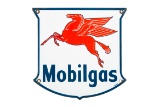 1947 Mobilgas Porcelain Gas Pump Sign