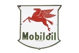 Mobil Mobiloil Porcelain Lubester Sign