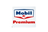 Mobil Gasoline Premium Porcelain Gas Pump Sign