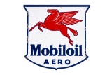 Rare Mobil Mobiloil Aero Porcelain Sign