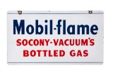 Mobil Flame Bottled Gas Porcelain Sign