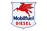 Mobil Fuel Diesel Porcelain Gas Pump Sign