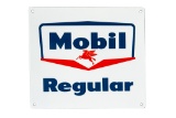 Mobil Regular Gasoline Porcelain Gas Pump Sign