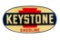 Keystone Gasoline Porcelain Sign Large Oval