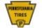 Pennsylvania Tires Die Cut Porcelain Sign