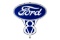 Rare Ford V8 Porcelain Sign In Frame