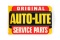 Original Auto-Lite Service Parts Tin Flange Sign