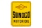 Sunoco Motor Oil Porcelain Lubester Plate