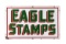 Eagle Stamps Horizontal Porcelain Sign