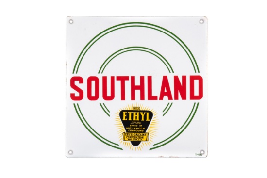Southland Ethyl Porcelain Gas Pump Plate