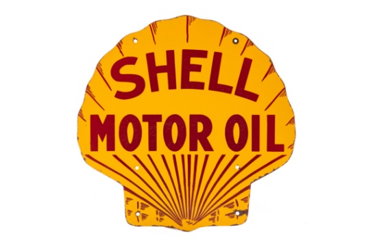 Shell Motor Oil Pecten Porcelain Sign