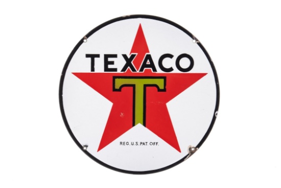 Texaco Lubester Porcelain Sign