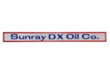 Sunray DX Oil Company Horizontal Porcelain Sign