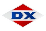 DX Refining 3-D Porcelain Sign