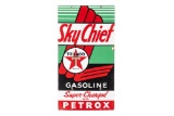 Texaco Sky Chief Gasoline With Petrox Porcelain PP