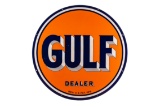 Gulf Refining Dealer Porcelain Sign