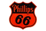 Phillips 66 Shield Porcelain Pole Sign