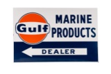 Gulf Refining Marine Products Porcelain Sign